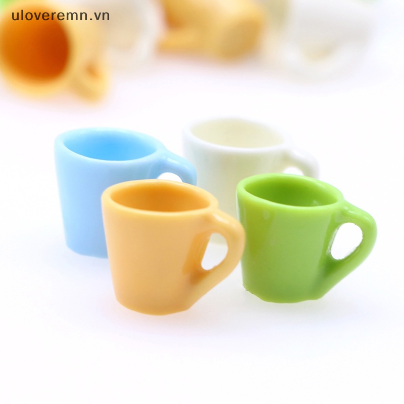 Set 5 Cốc Nước Mini 1: 12 Màu Sắc Ngọt Ngào Trang Trí Nhà Búp Bê