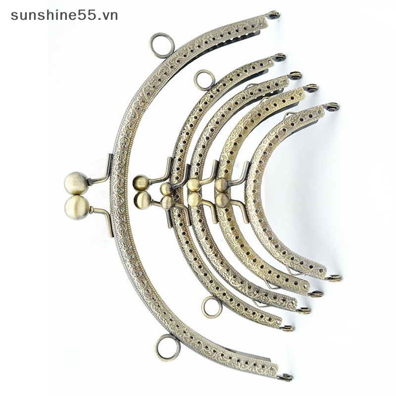 Khung Kẹp Kim Loại Hình Bán Nguyệt Cho Ví 8.5 / 10.5 / 12.5 / 15 / 20.5cm DIY