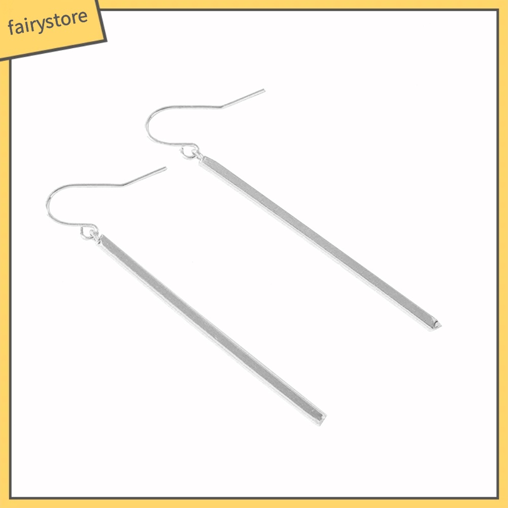 1 Cặp Bông Tai Dáng Dài Mặt Hình Giọt Nước Thời Trang Cho Nữ