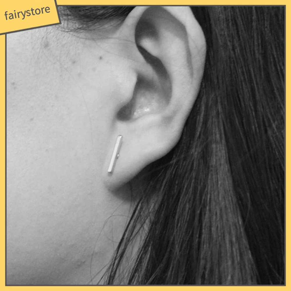 Bông Tai Hình Chữ T Bằng Hợp Kim Thời Trang Dành Cho Nam Và Nữ