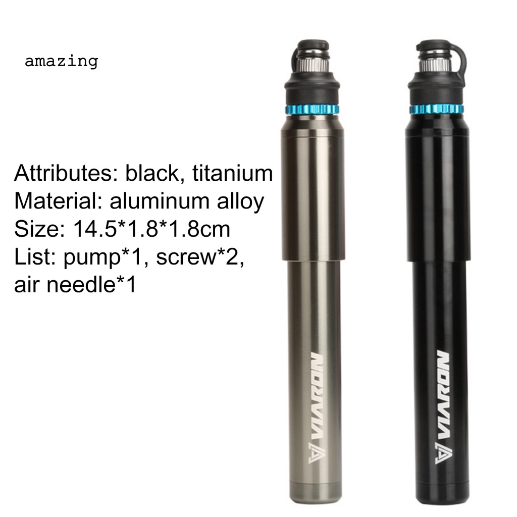 1 Bộ Bơm Xe Đạp Leo Núi Áp Suất Cao Bằng Hợp Kim Nhôm Nhỏ Gọn