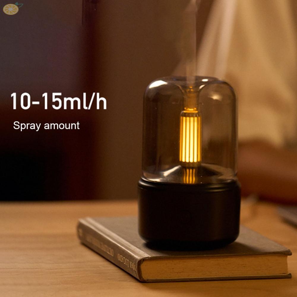 【VARSTR】USB Indoor Air Humidifier with Candle Light Effect and Water Shortage Protection