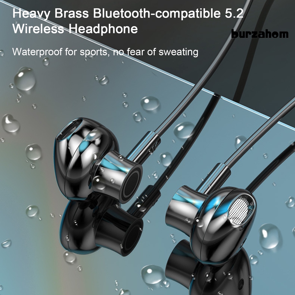 Tai Nghe Bluetooth 5.2 Không Dây BT25 Màn Hình LED Kỹ Thuật Số Đeo Cổ Hỗ Trợ Thẻ TF Sử Dụng Hàng Ngày