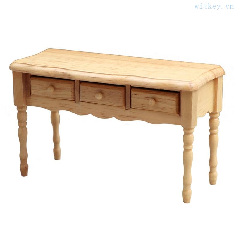 Mô Hình Bàn Đọc Sách Mini Trang Trí Nhà Búp Bê 1 / 12