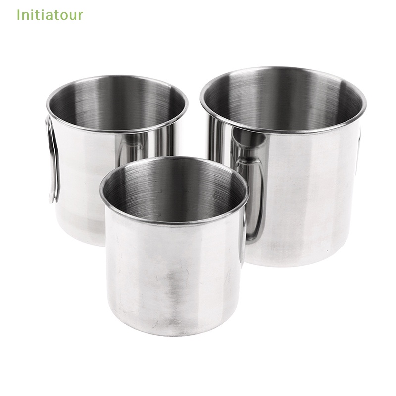 Cốc Uống Nước Bằng Thép Không Gỉ Có Thể Gấp Gọn Tiện Dụng