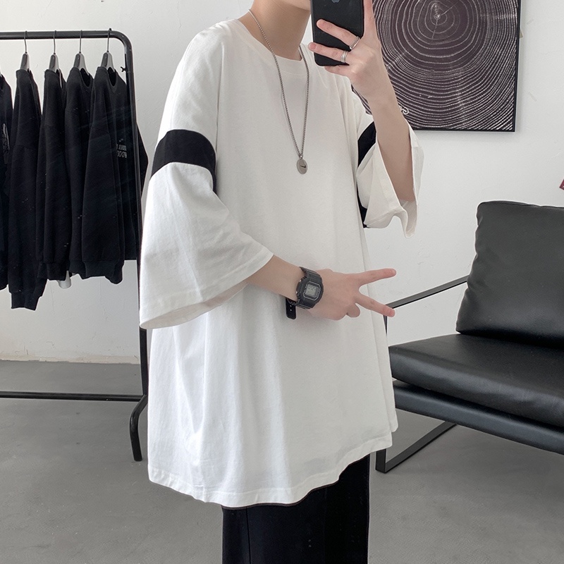 Áo Thun Tay Ngắn Phong Cách Âu Mỹ Thời Trang Mùa Hè Cá Tính Cho Nam