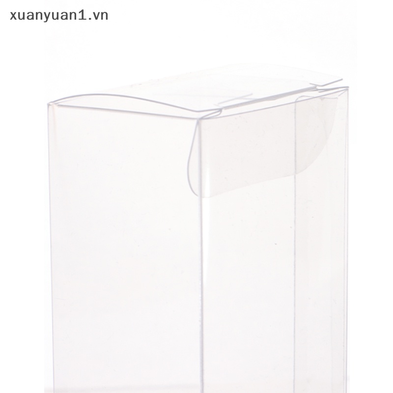 Set 10 Hộp Nhựa PVC 82 * 40 * 30mm Trưng Bày Mô Hình Xe Hơi Đồ Chơi 1 / 64