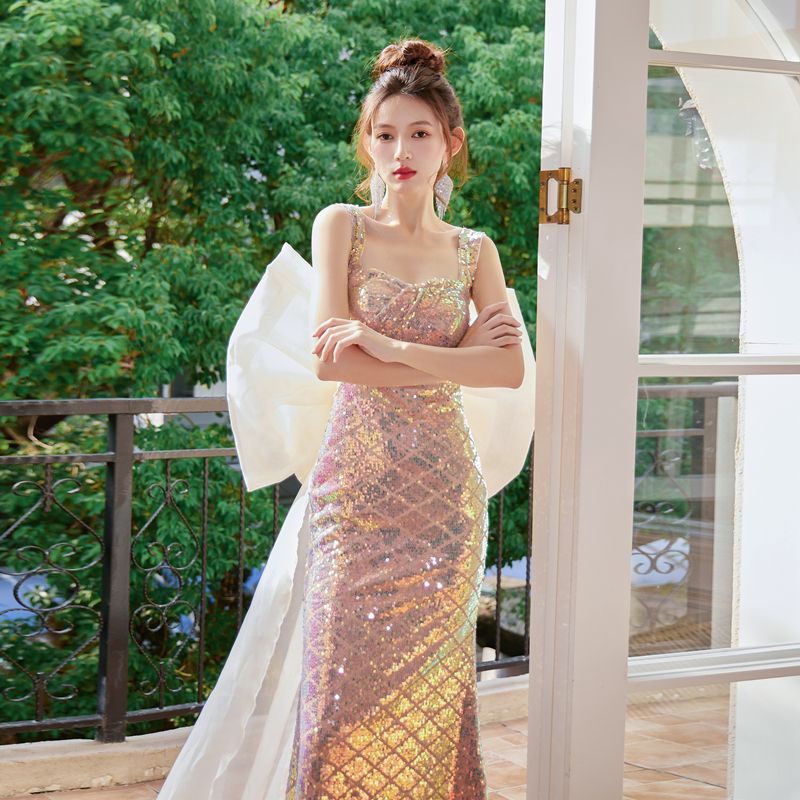 Nàng Tiên Cá Tình Yêu Bài Hát Đầm Đuôi Cá Đính Kim Sa Lấp Lánh Cỡ Lớn Cho Cuộc Họp Hàng Năm