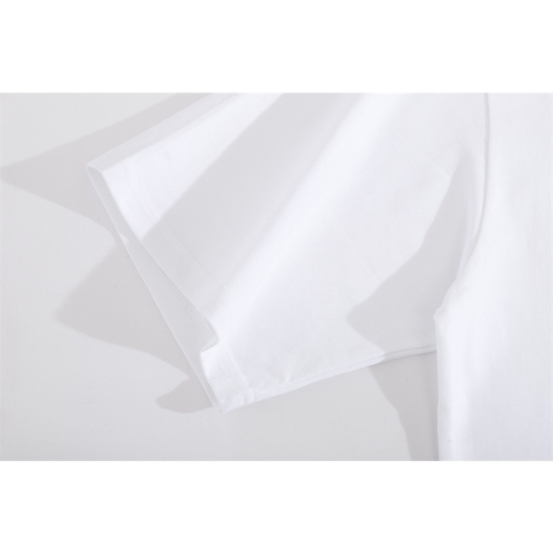 G &amp; CI Áo Thun Tay Ngắn Thêu Chỉ Vàng jacquard Giản Dị