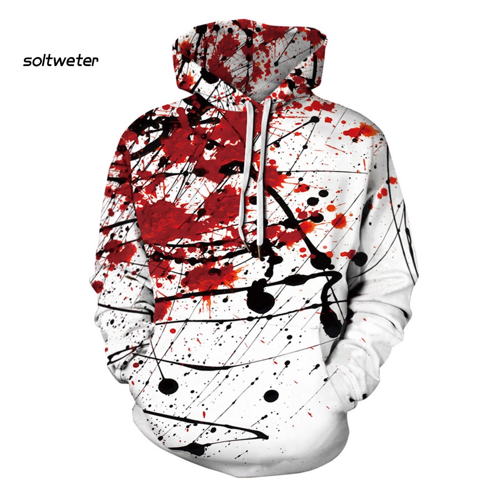 Áo Hoodie Có Túi In Hình 3D Nghệ Thuật Phong Cách Halloween