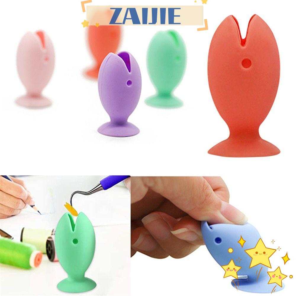 Set 24 / 6 Giá Đỡ Bàn Chải Đánh Răng / Bút Bằng Silicon