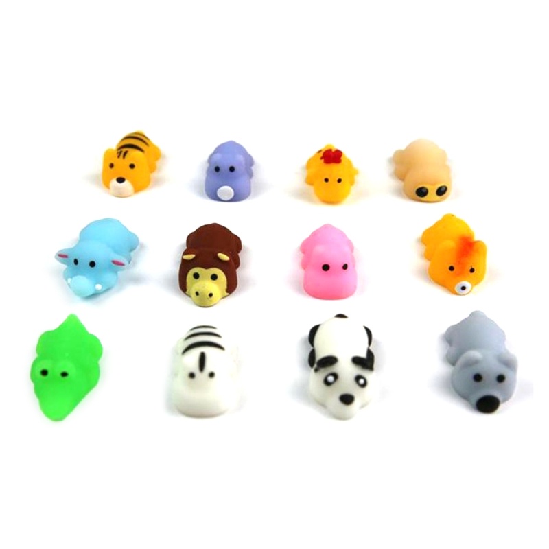 Bộ 24 Bóng Xốp Mềm Đồ Chơi Giảm Căng Thẳng Hình Động Vật Dễ Thương Cho Bé