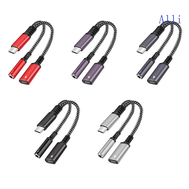 Đầu Chuyển Đổi Tai Nghe Và Sạc Alli 2 Trong 1 Cho S20 S20 + Type C Sang 3 5mm