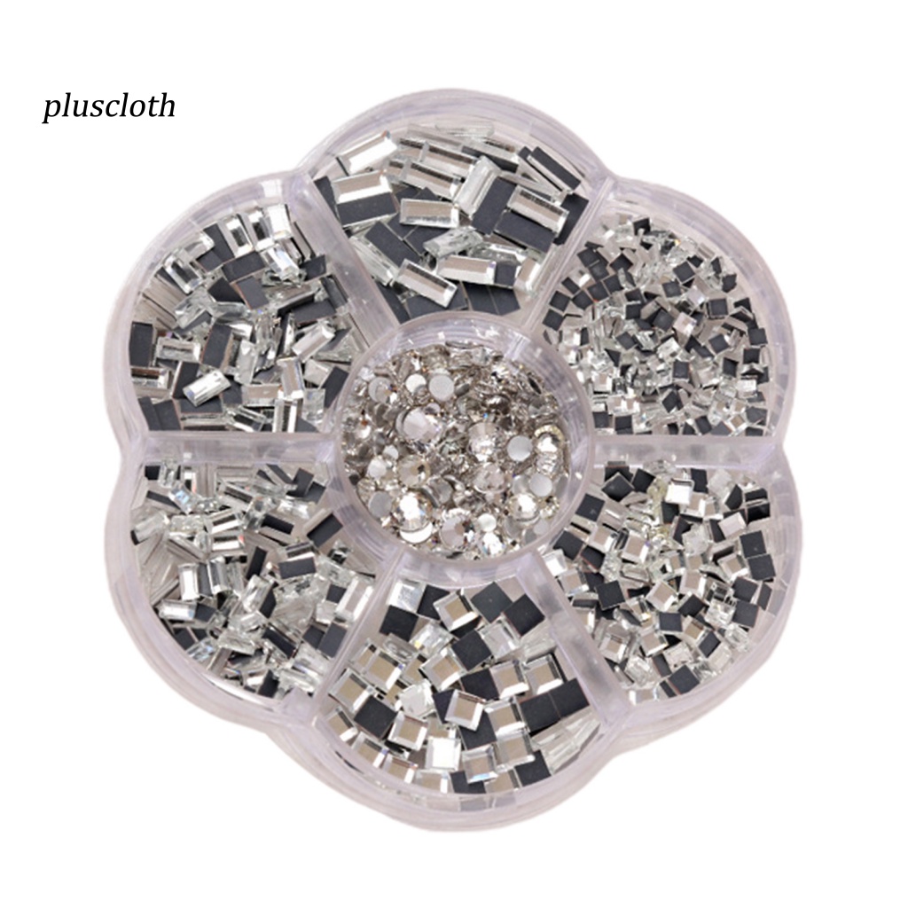 1 Hộp Hạt Nhựa 3D Đính Móng Tay Trang Trí Nghệ Thuật Dễ Thương