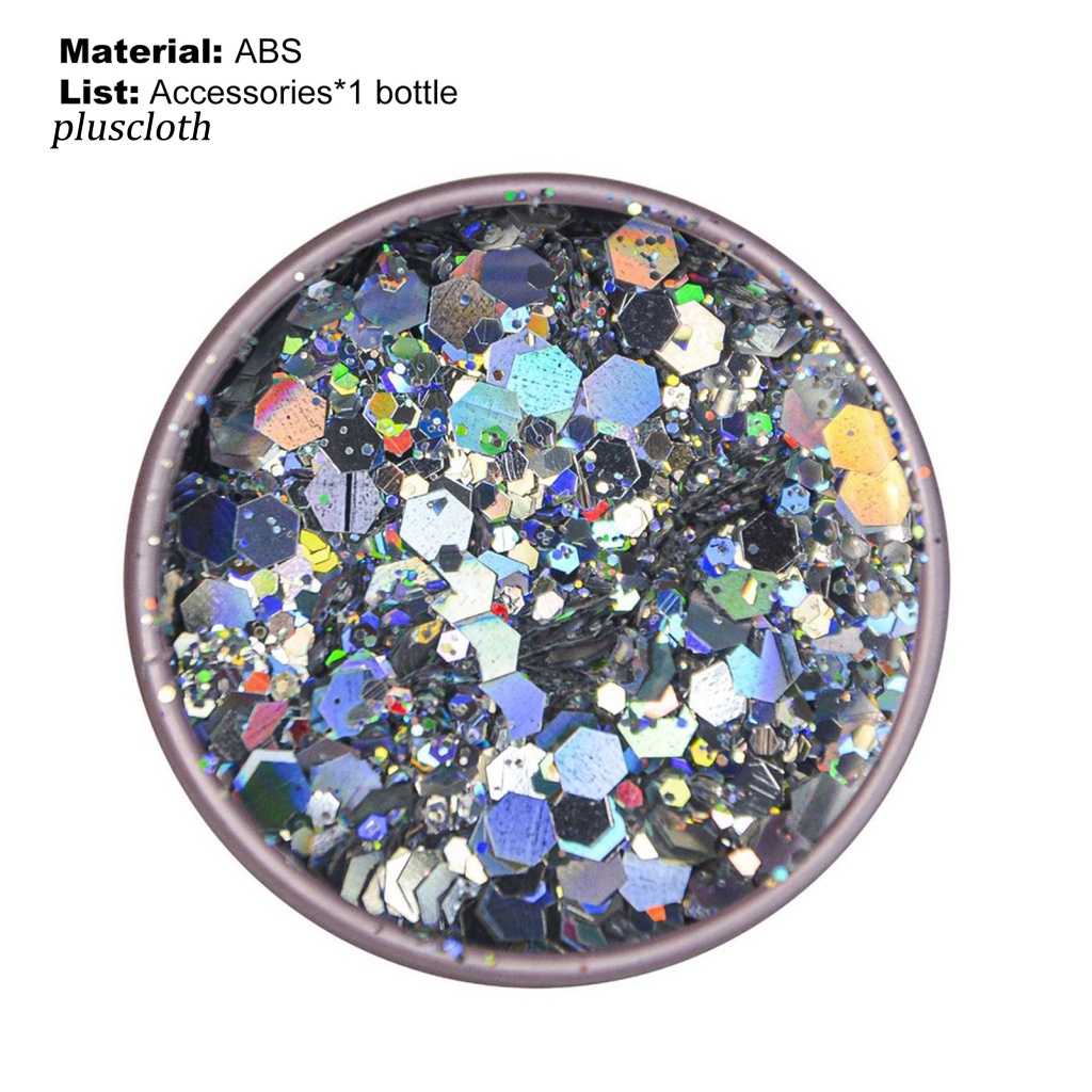 &lt; Pluscloth &gt; Hộp Sequin Lục Giác Siêu Mỏng Lấp Lánh Trang Trí Móng Nghệ Thuật