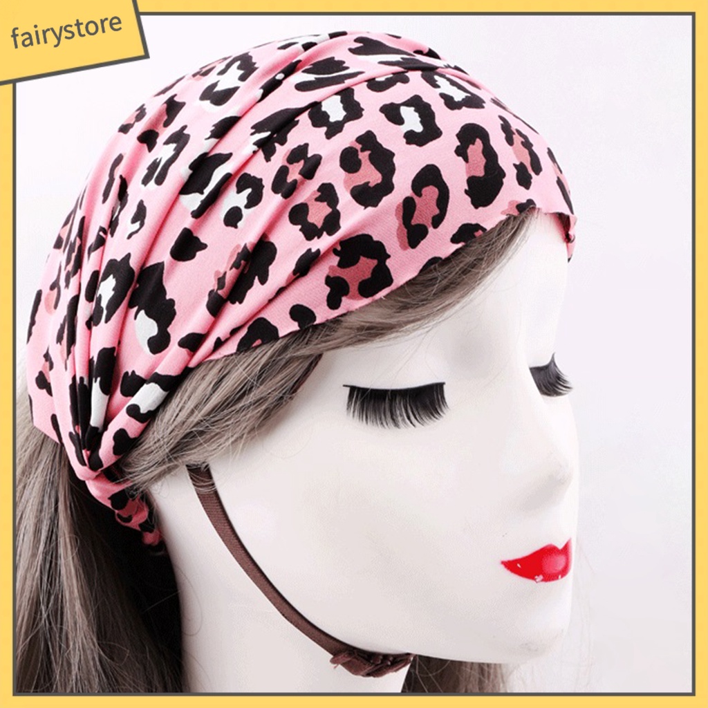 Băng Đô Cài Tóc Co Giãn Chống Trượt In Họa Tiết Phong Cách Bohemian Cổ Điển Thời Trang Cho Nữ