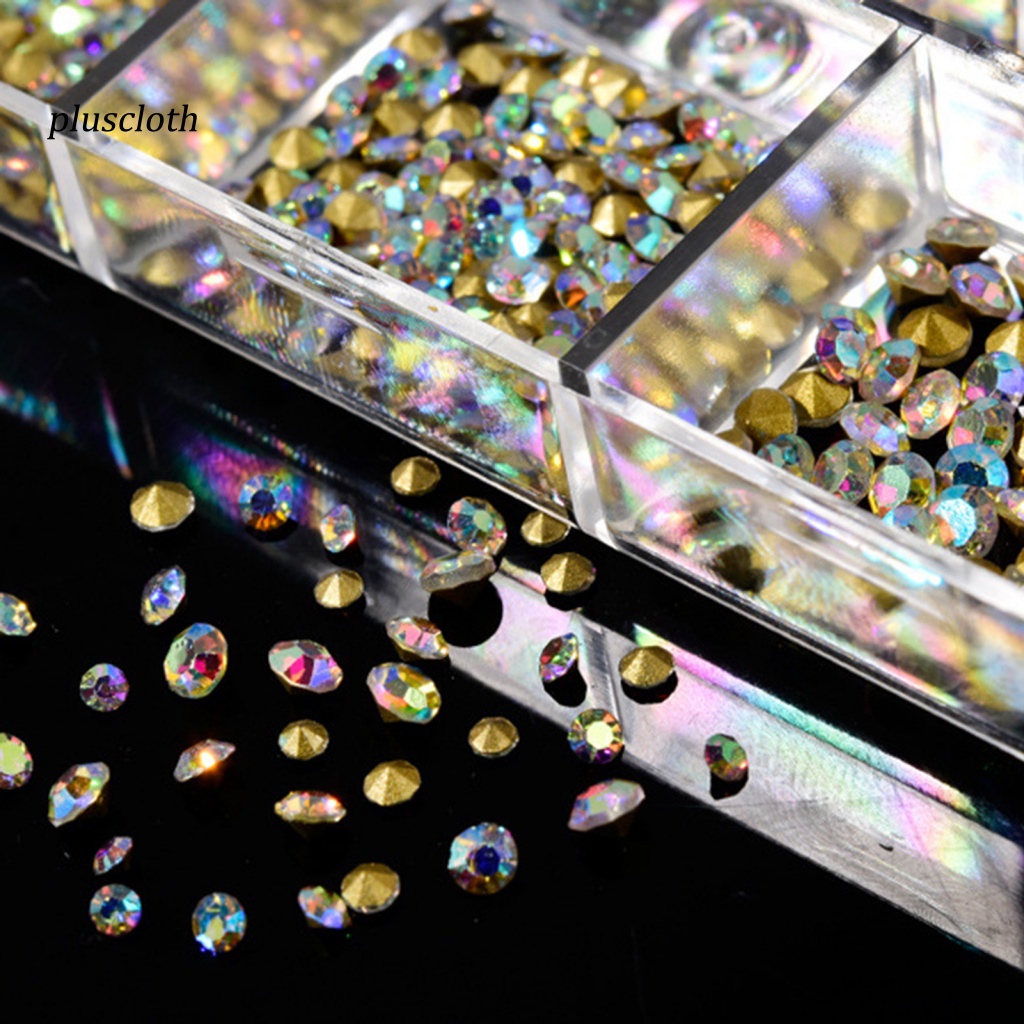 Set 1000 Hạt Cườm 3D Lấp Lánh Trang Trí Móng Nghệ Thuật