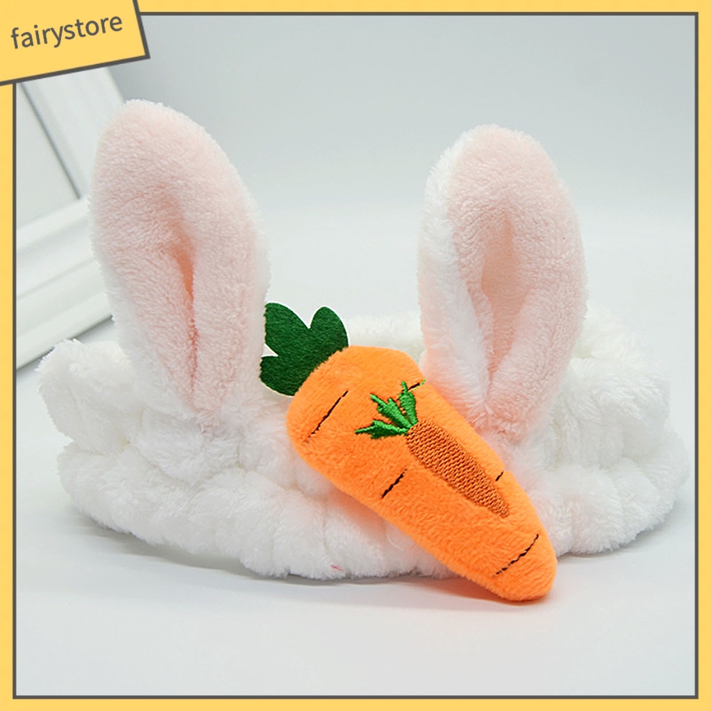 Băng Đô Cà Rốt / Mỹ Phẩm Hình Thỏ Hoạt Hình Dễ Thương Cho Nữ