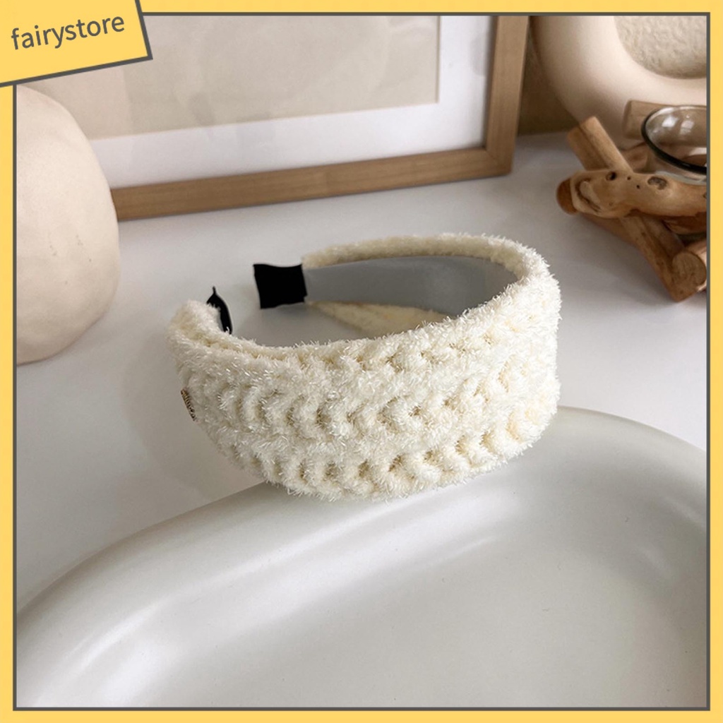 Băng Đô Cài Tóc Dệt Kim Màu Trơn Phong Cách Thời Trang Cho Nữ