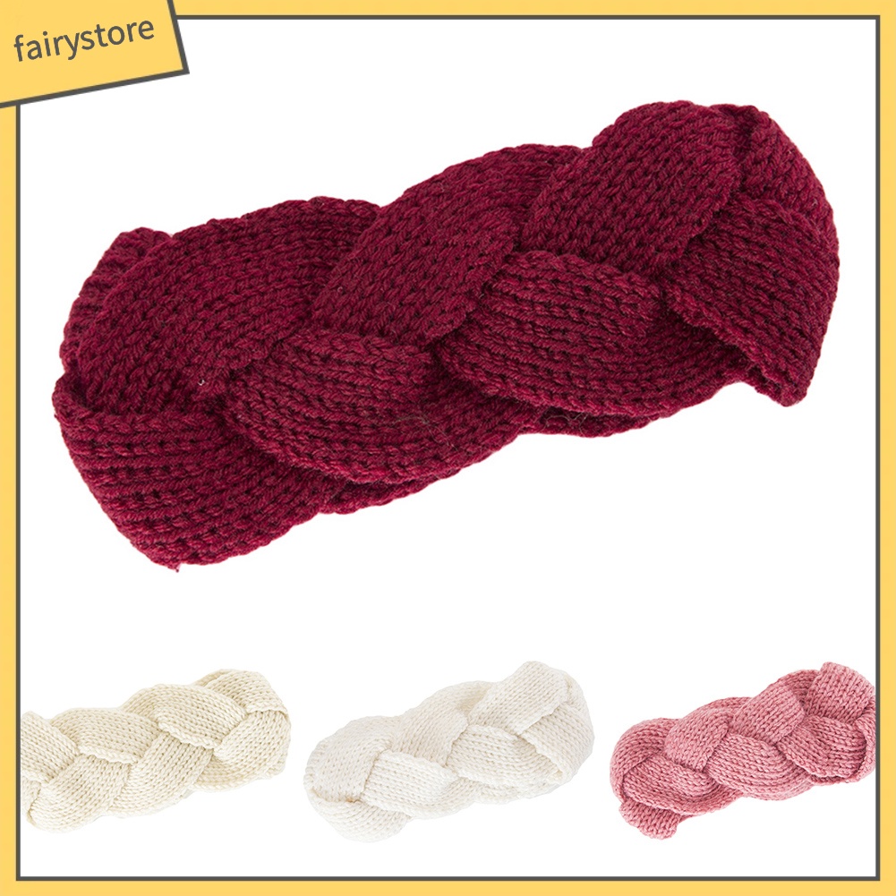 Băng Đô Dệt Kim Unisex Màu Trơn Giữ Ấm Mùa Đông