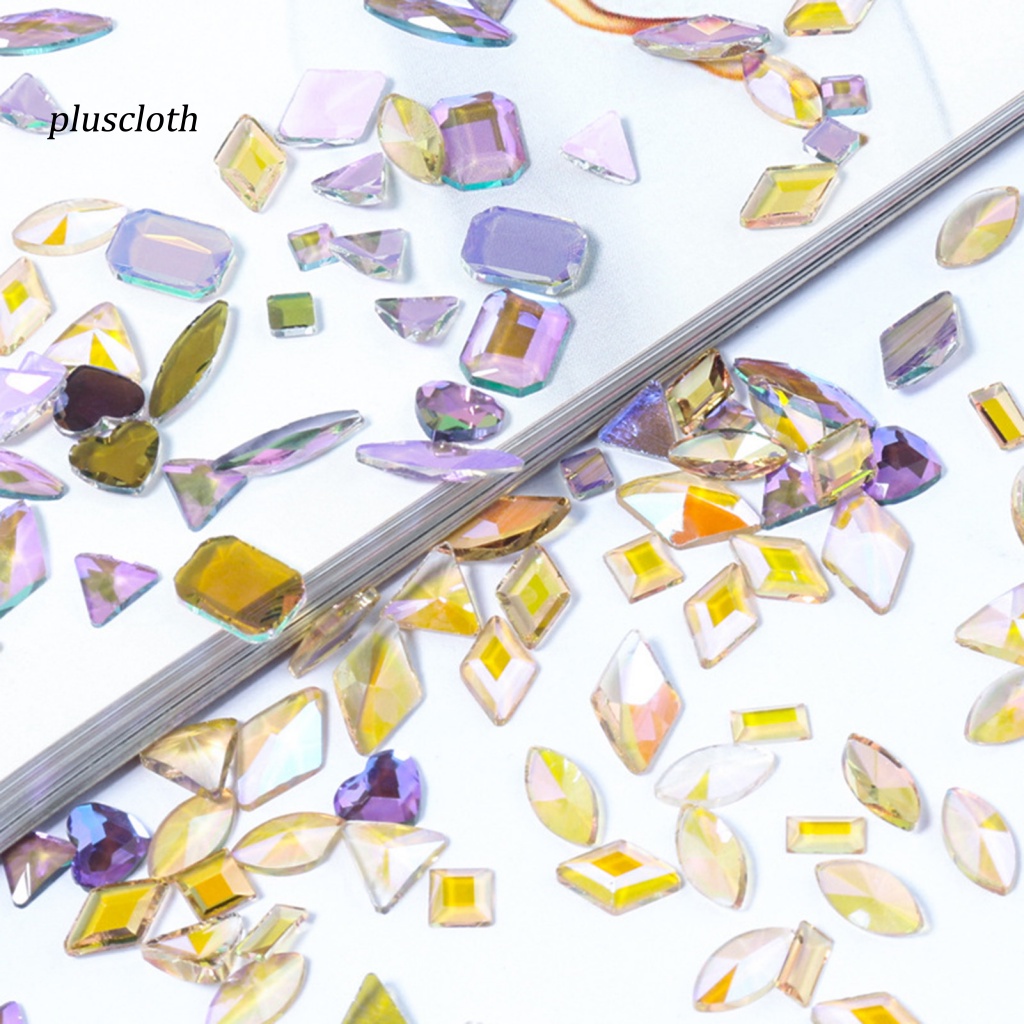 1 Hộp Hạt Pha Lê 3D Lấp Lánh Nhiều Màu Sắc Trang Trí Móng Nghệ Thuật