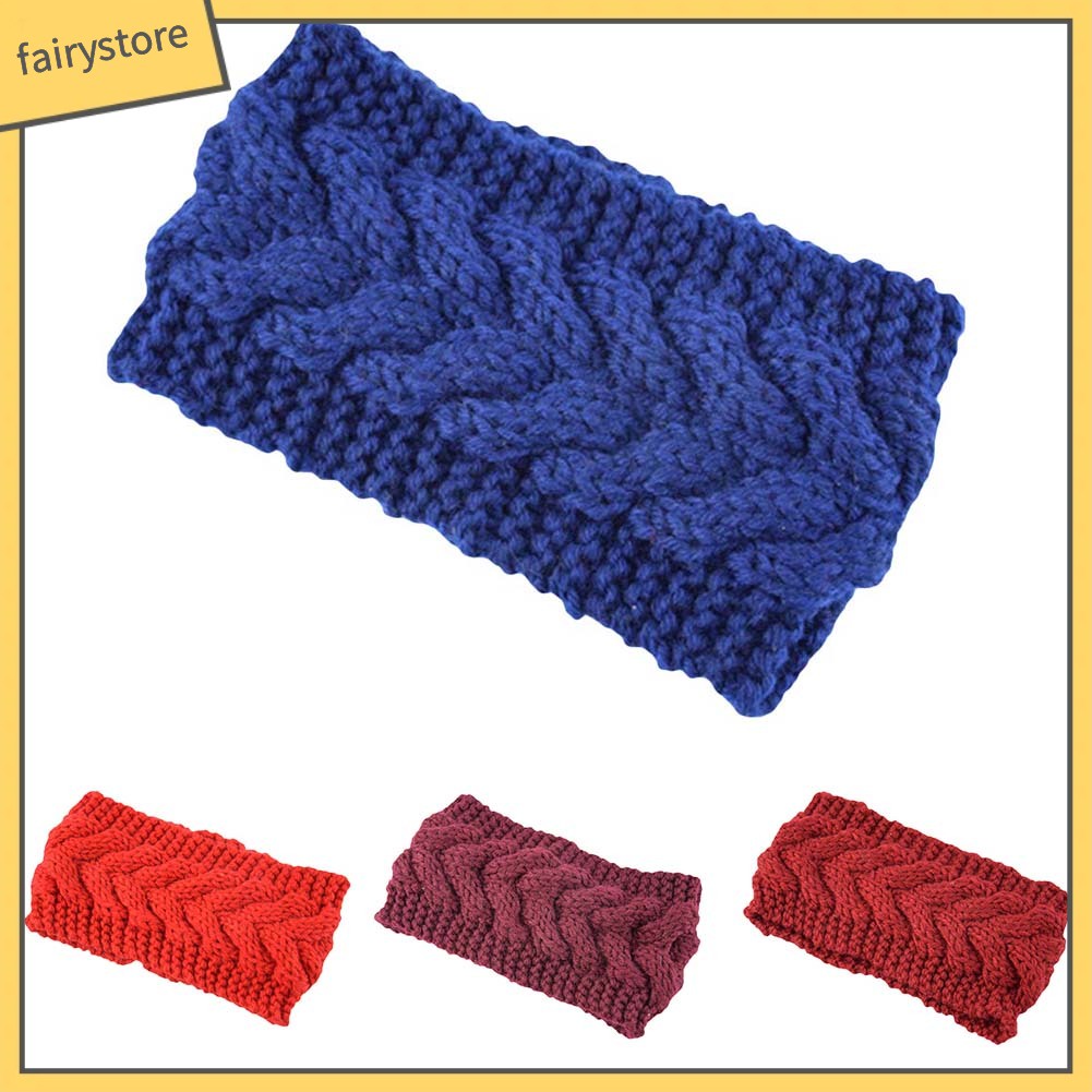 Băng Đô Đan Len Giữ Ấm Tai Thời Trang Mùa Đông Cho Nữ