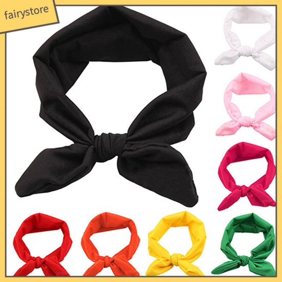 Băng Đô Tai Thỏ Co Giãn Cho Bé Gái