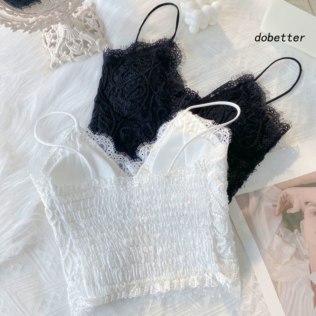 Áo Lót Crop Top Hai Dây Cổ Chữ V Màu Sắc Đơn Giản Cho Nữ