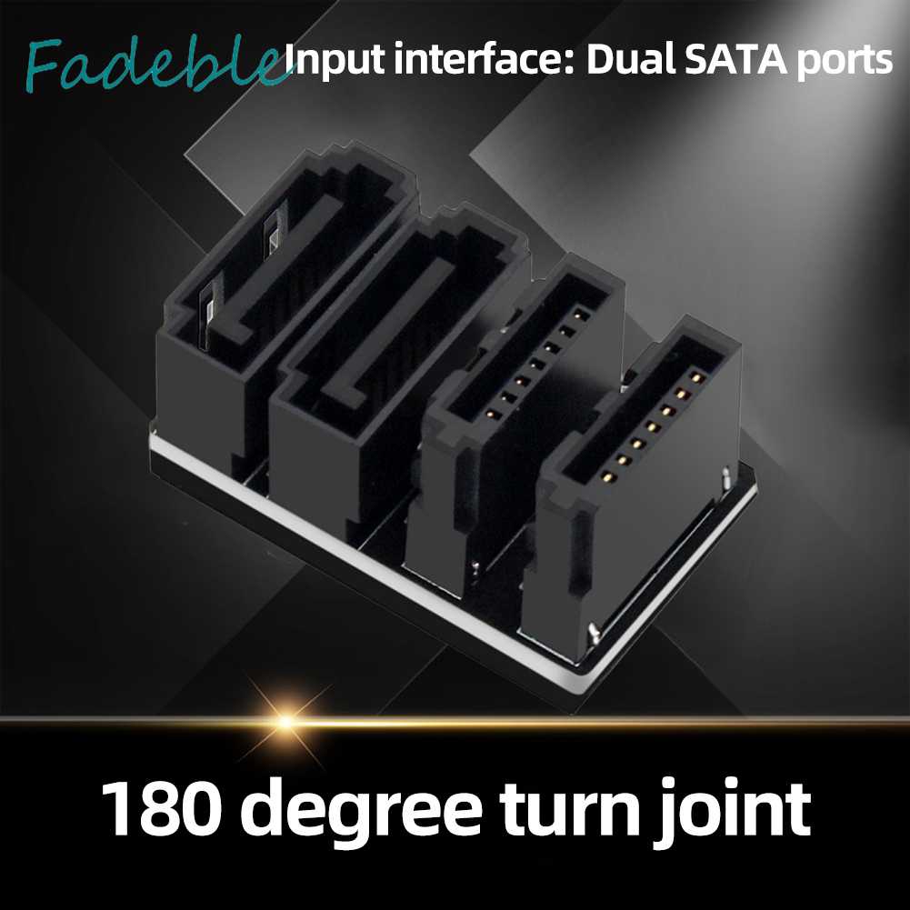 Bộ Chuyển Đổi 2 SATA 7Pin Male Sang Female Cho Bo Mạch Chủ