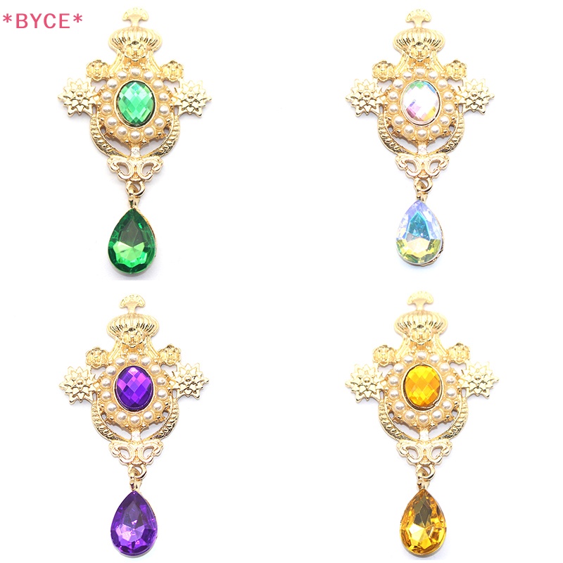 Ghim Cài Áo Hình Giọt Nước Bằng Hợp Kim Đính Đá Và Ngọc Trai Nhân Tạo Dùng Trang Trí Hộp Quà Mới