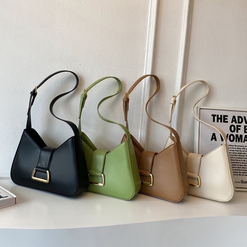 Túi Đeo Chéo Hình Vuông Nhỏ Màu Trơn Đơn Giản Thời Trang Phong Cách Hàn Quốc Cho Nữ