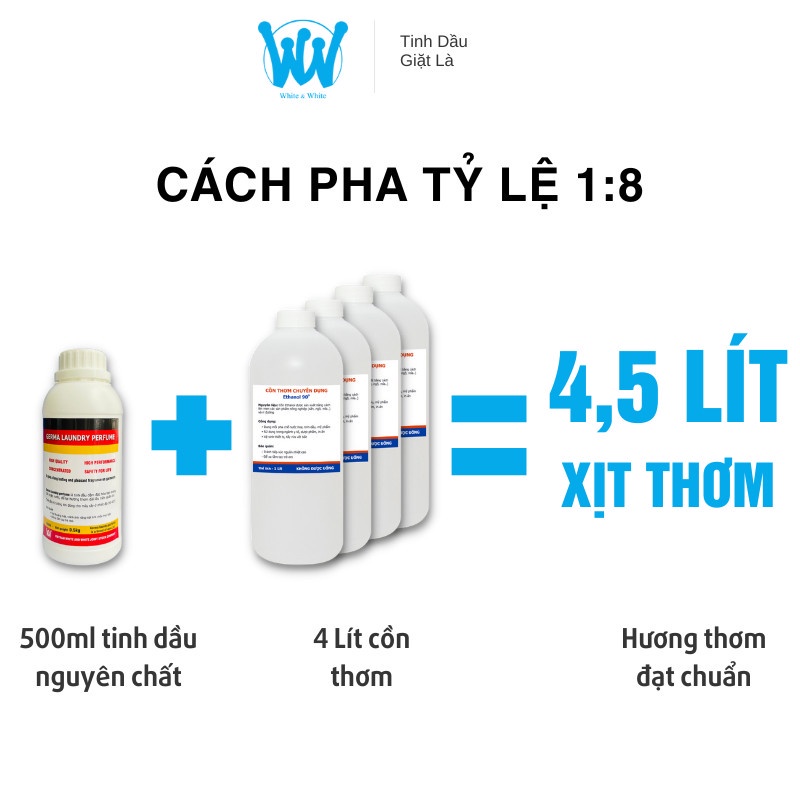 Cồn thơm Ethanol 90 độ chuyên pha tinh dầu, nước hoa, hóa mỹ phẩm - Chai 1 lít