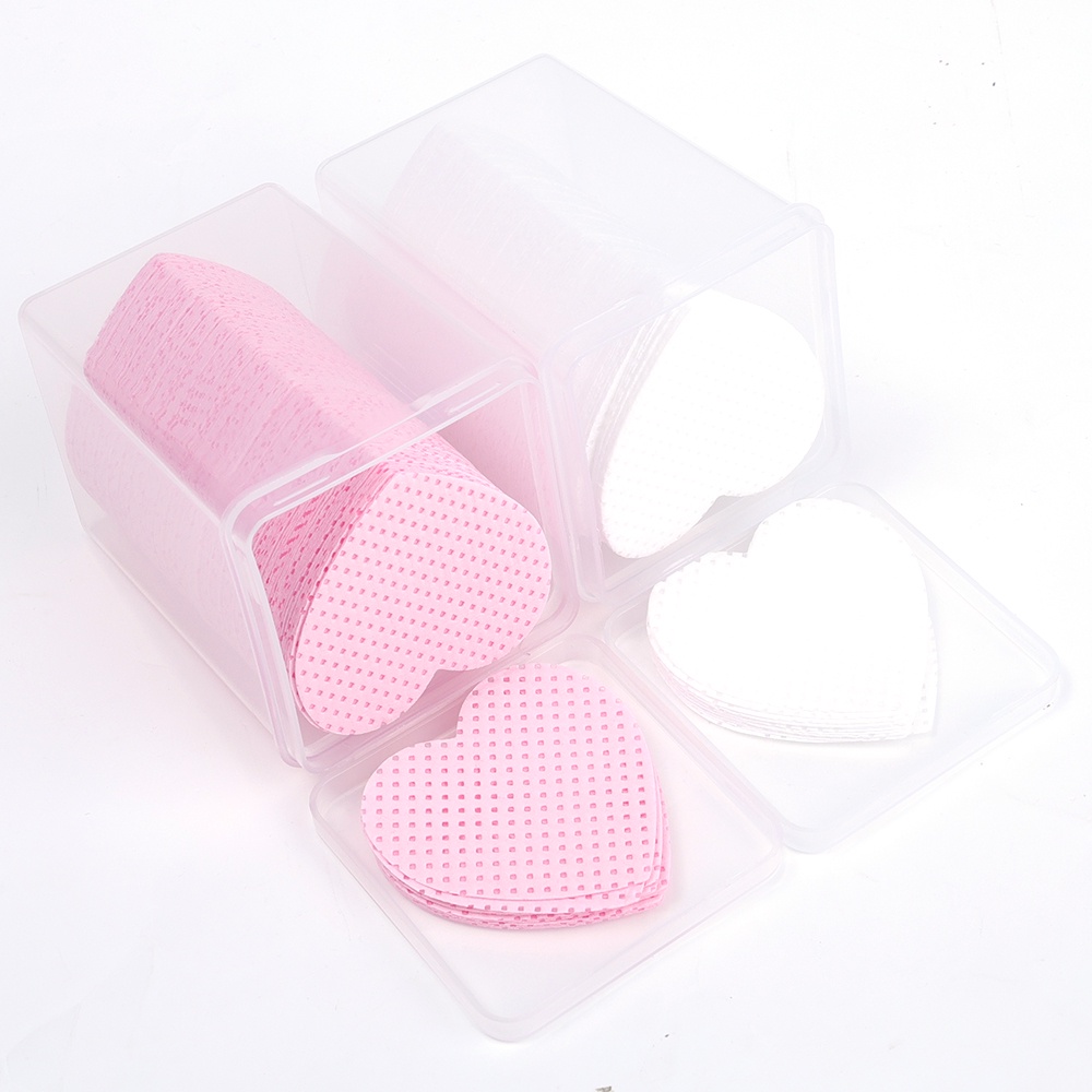 Hộp 200 Miếng Bông Tẩy Trang Trái Tim Tiện Lợi