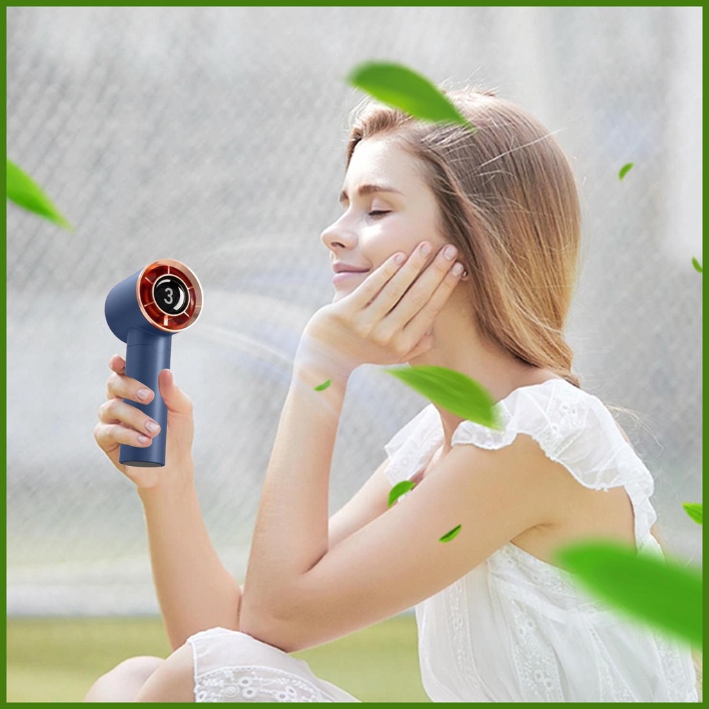 Quạt Mini Cầm Tay 4 Tốc Độ Tùy Chỉnh Kèm Sạc USB Tiện Dụng Chất Lượng Cao