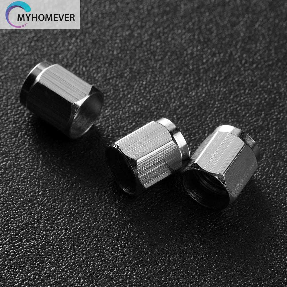 Set 10 Nắp Van Bánh Xe Hơi / Xe Máy Bằng Đồng Mạ Crôm Chống Mài Mòn