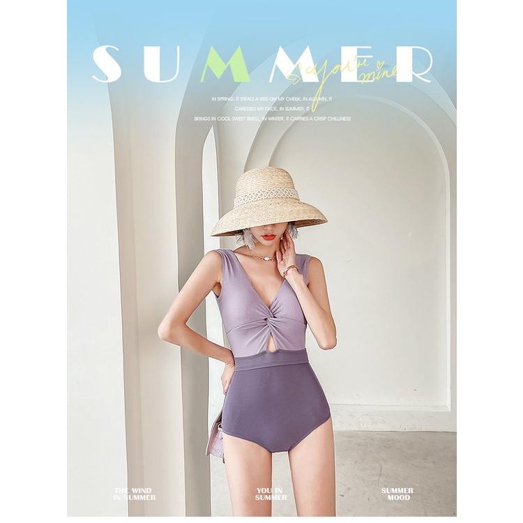 Đồ Bơi Một Mảnh Dài Tay Ôm Dáng Phong Cách Hàn Quốc Gợi Cảm Cho Nữ