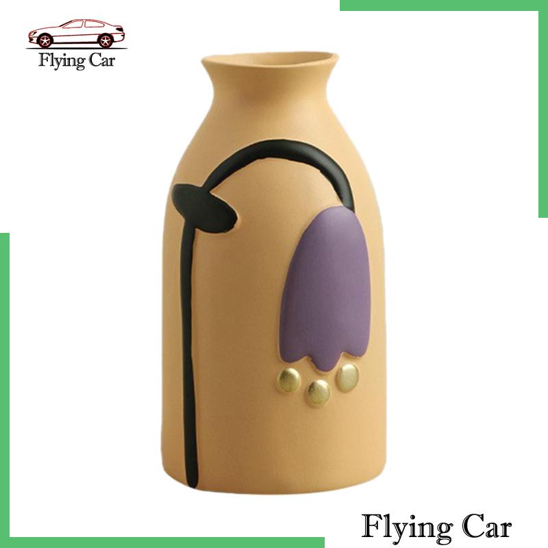 [Lzdjfmy2] Lọ Hoa Khô Bằng Gốm Sơn Màu Độc Đáo Để Bàn Tiệc Cưới