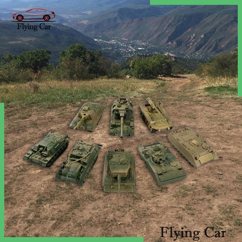 [Lzdjfmy2] 8 Mô Hình Xe Tăng Mini Tỉ Lệ 1: 72 Trang Trí Nhà Búp Bê