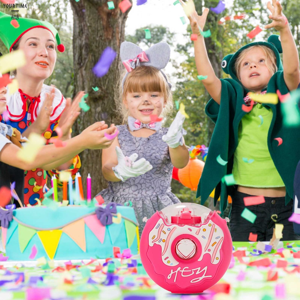 Bình Nước Nhựa 380ml Hình Bánh Donut Dễ Thương