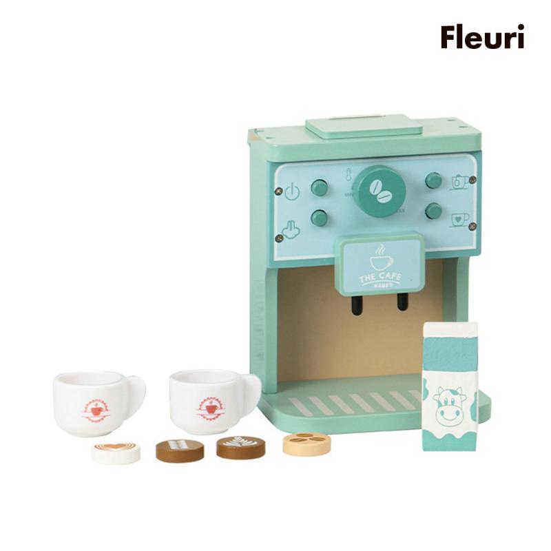 Set 8 Dụng Cụ Pha Cà Phê Bằng Gỗ Cho Bé
