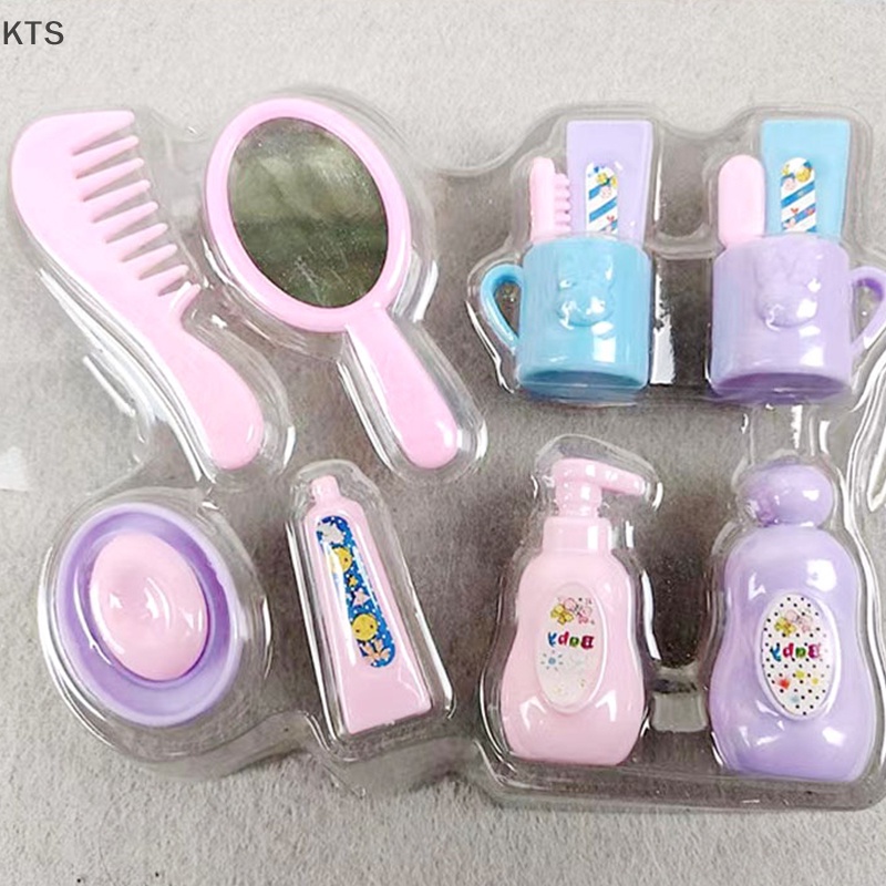 Set 13 Đồ Nội Thất Phòng Tắm Tỉ Lệ 1: 12 Trang Trí Nhà Búp Bê