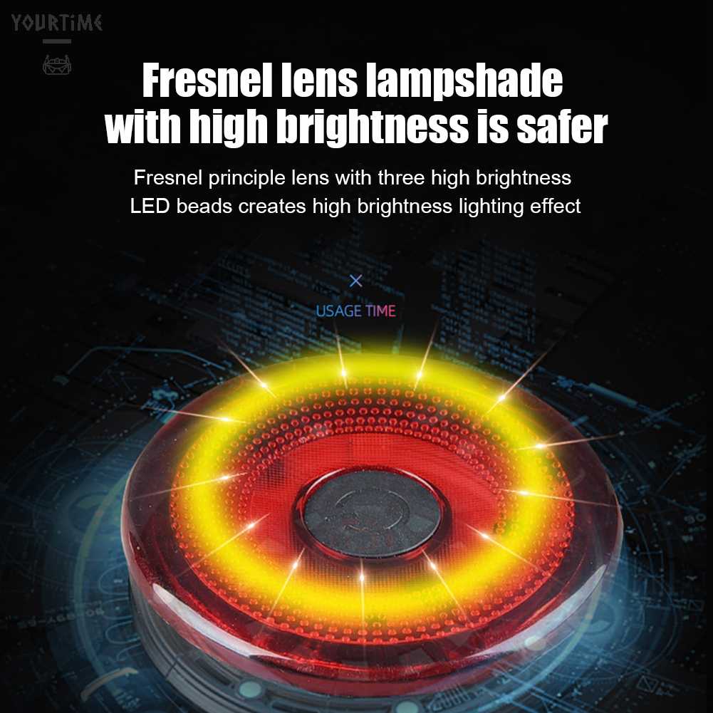 Đèn LED Cảnh Báo An Toàn Chống Nước Gắn Đuôi Xe Đạp