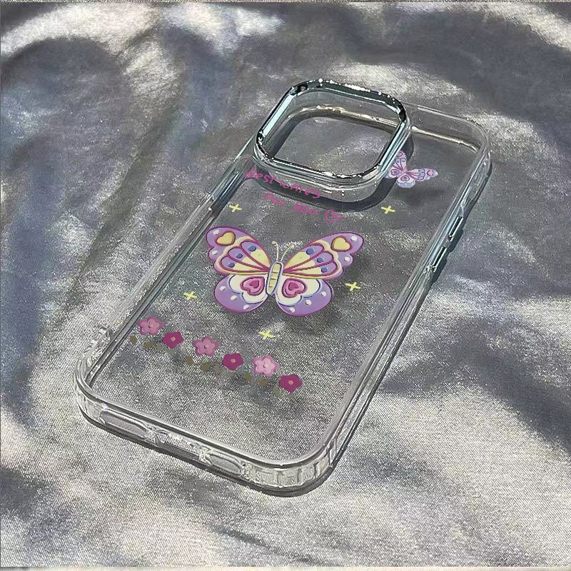 ✅Ốp Điện Thoại Mềm Chống Sốc Họa Tiết Cánh Bướm Đơn Giản Cho Apple Iphone12714Pro Plus 1113 8 9JLP