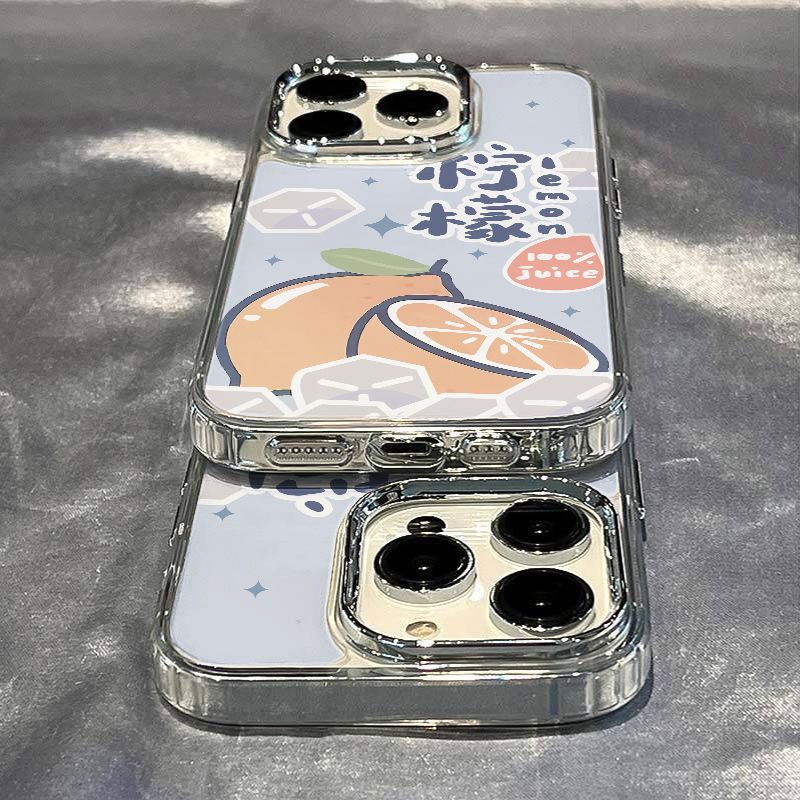 ✅Ốp Điện Thoại Mềm Chống Sốc Họa Tiết Quả Chanh Cho Iphone 12 8 11plus 14pro max 713 5HHT