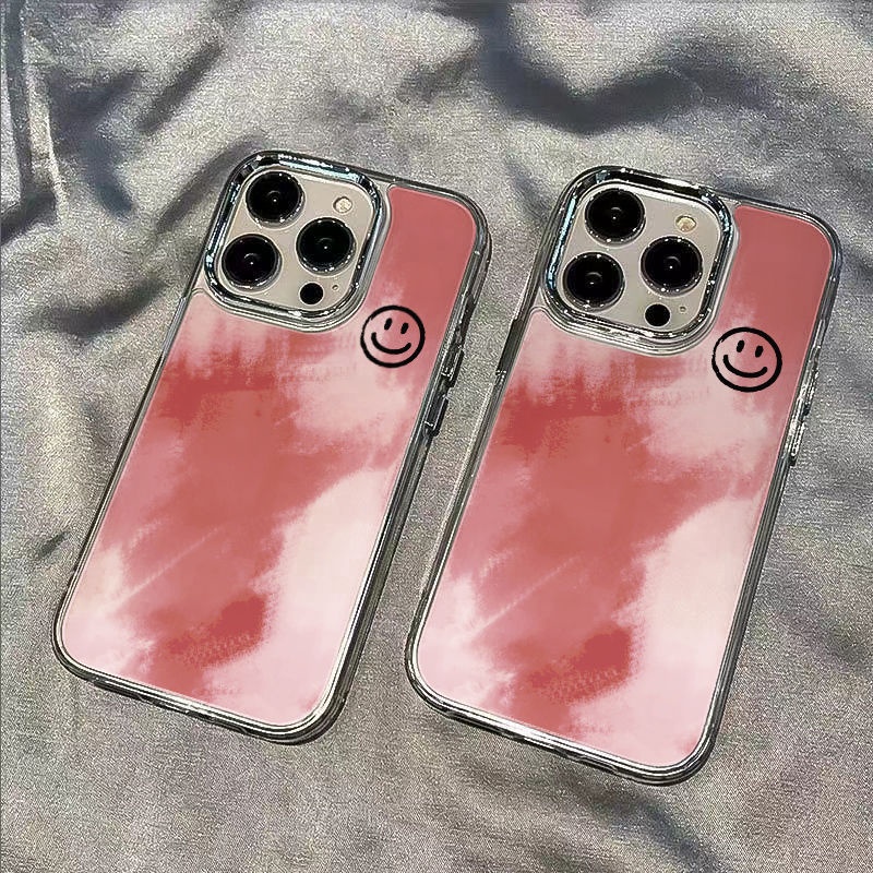 ✅Ốp Điện Thoại Mềm Chống Sốc Họa Tiết Graffiti Màu Hồng Cho Iphone 128 13In 7 max 11 14Pro YKB5