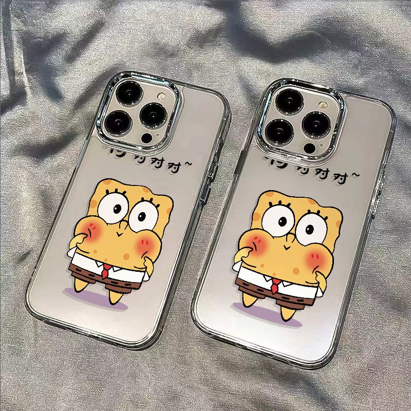 ✅Ốp Điện Thoại Dẻo Họa Tiết Hoạt Hình SpongeBob Dễ Thương Chống Sốc Cho iPhone1211 plus14pro YVOQ 713