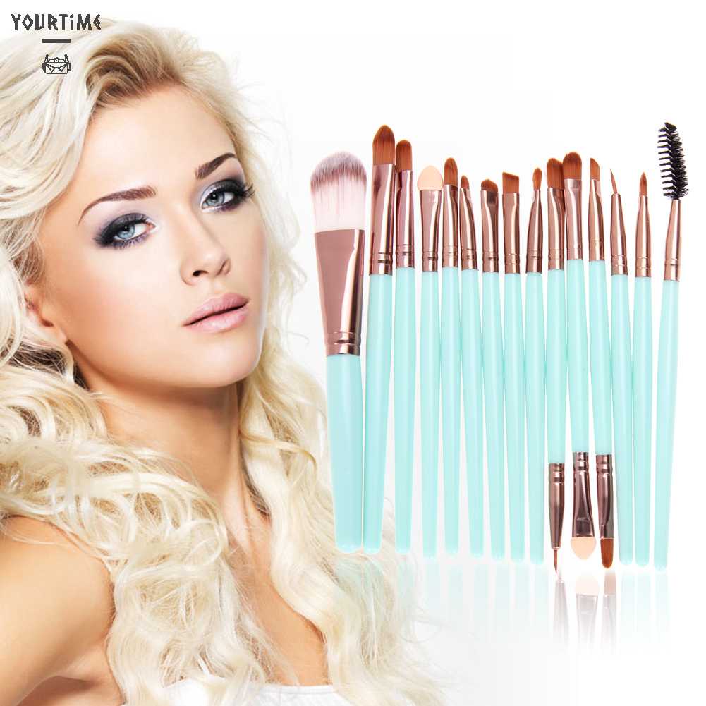 Set 15 Cọ Trang Điểm Chuyên Nghiệp Chất Lượng Cao