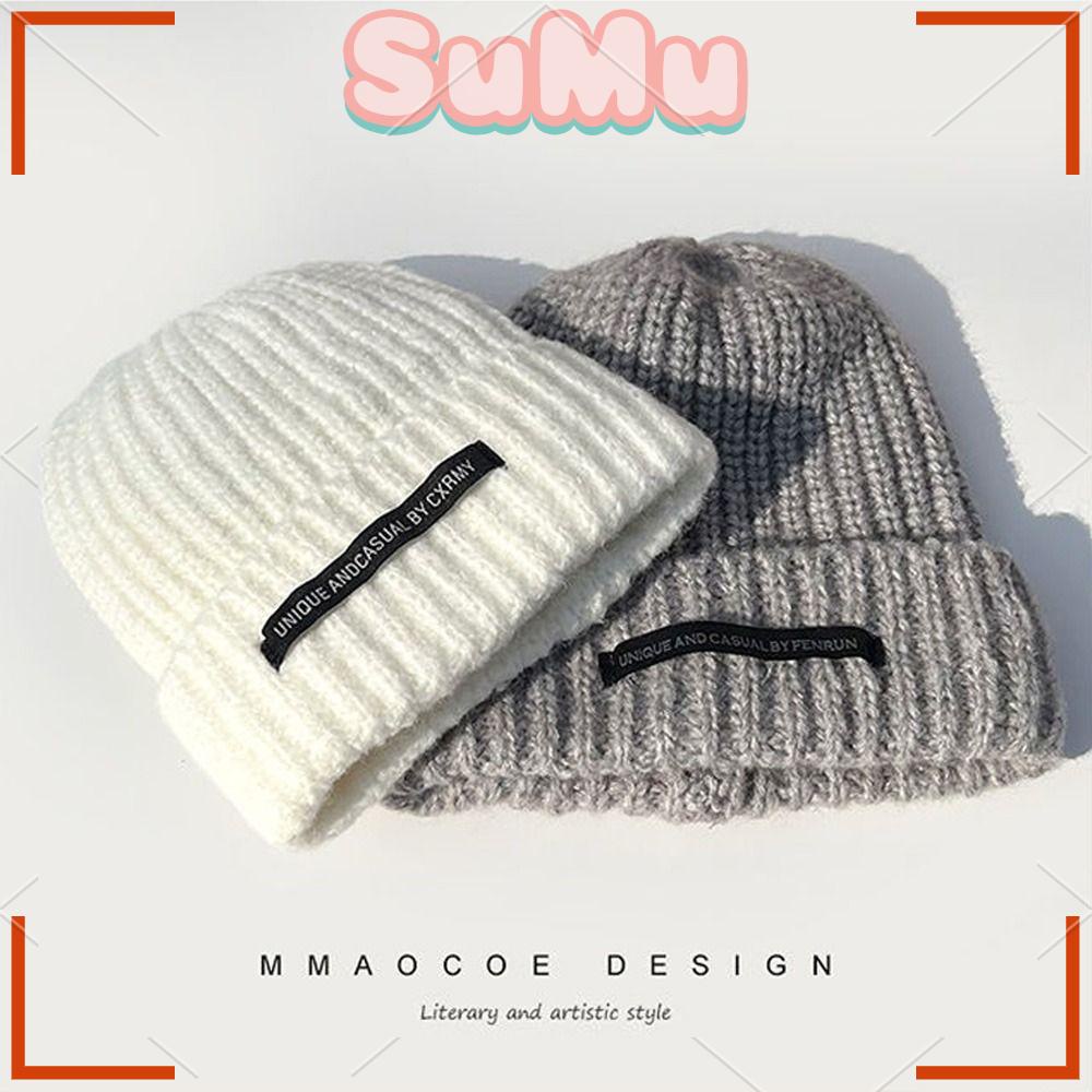 Mũ Len Màu Trơn Giữ Ấm Mùa Đông Kiểu Dáng Mới