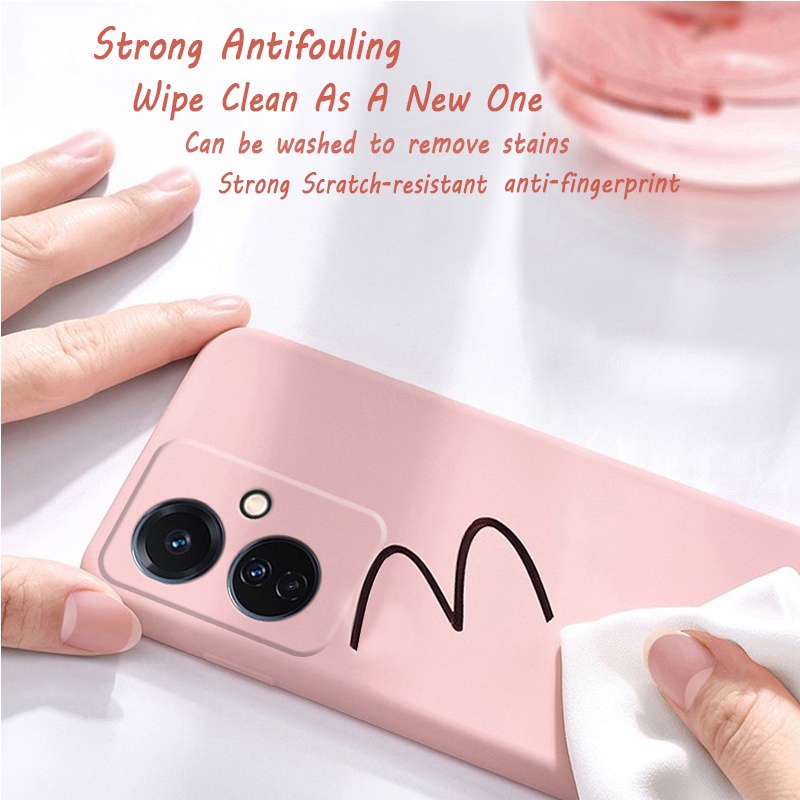 Ốp lưng VIVO Y36 Y35 Y33S Y31S Y30 Y21 Y21S Y21T Y20 Y20s Y19 điện thoại silicon mỏng có dây che phủ hoàn toàn camera thích hợp cho