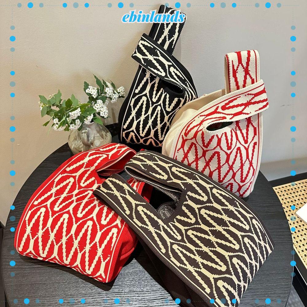 Túi Xách Đan Len Thủ Công Thắt Nút Độc Đáo Phong Cách Châu Âu